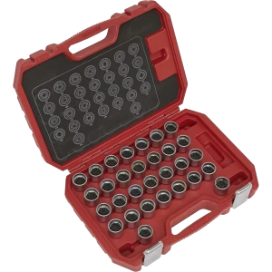 Image of Sealey 30 Piece Locking Wheel Nut Key Set for Mercedes