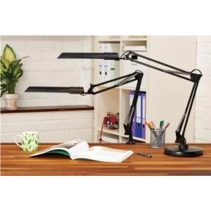 Image of Original Unilux Swingo Fluorescent Desk Lamp Black