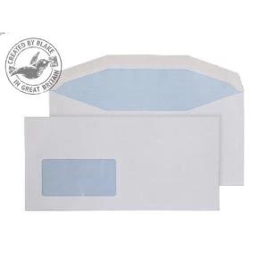 Image of Purely Everyday Mailer Gummed Low Window White 90gsm DL 114x235 Ref