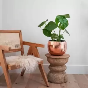 Image of Ivyline Hammered Bowl Copper/Black - 30Cm