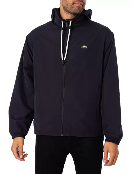 Image of Embroidered Logo Zip Jacket