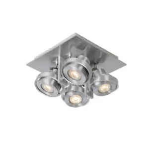Image of Landa Modern Ceiling Spotlight - LED Dim to warm - GU10 - 4x5W 2200K/3000K - Satin Chrome