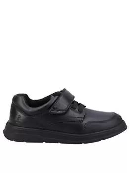 Image of Hush Puppies Rowan Snr School Shoe - Black, Size 5 Older