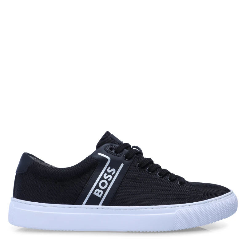 Image of Boss Mens Enlight Tenn Classic Low-Top Trainers Black male 6 (40)