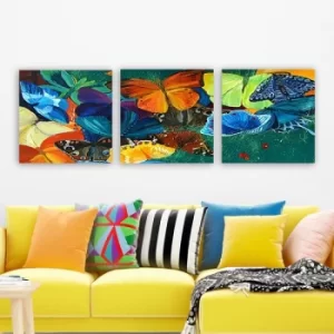 Image of P222207 Multicolor Decorative Canvas Painting (3 Pieces)