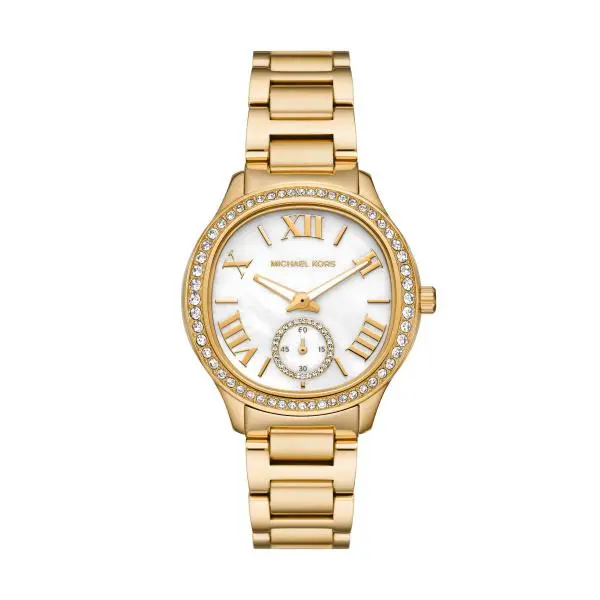 Image of Michael Kors Sage Gold-Tone Stainless Steel Watch MK4805 MK4805