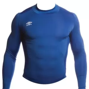 Image of Umbro Long Sleeve High Neck Base Layer Top Mens - Blue