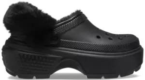 Image of Crocs Stomp Lined Clogs Unisex Black W5/M4