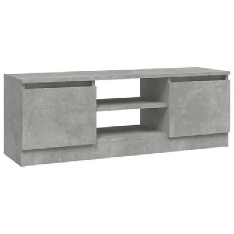 Image of Vidaxl TV Cabinet With Door Concrete Grey 102X30X36 Cm, Grey 823354