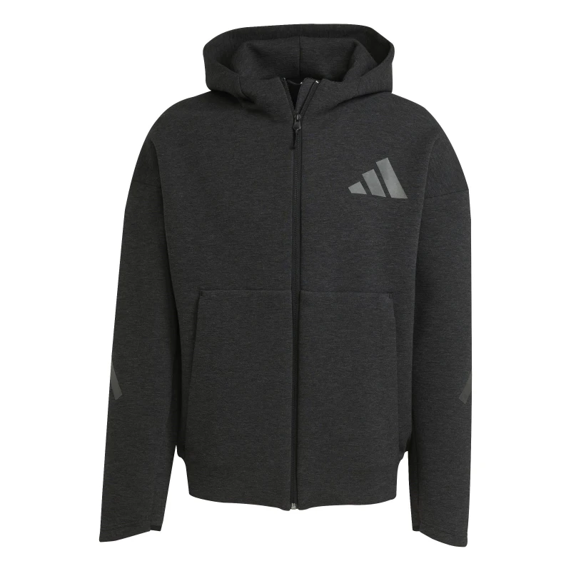 Image of adidas adidas Z.N.E. Premium Full-Zip Hoodie Mens Black Melenge male M