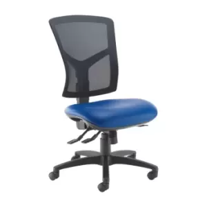Image of Dams MTO Senza High Mesh Back Operator Chair with No Arms - Nero Black Vinyl
