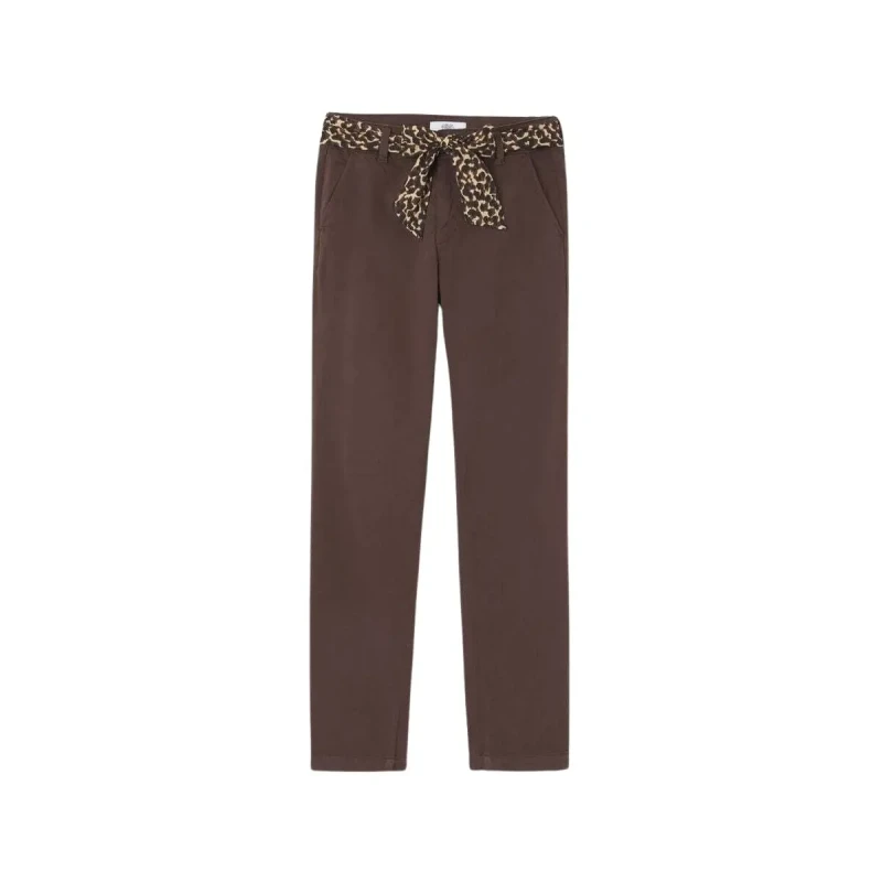 Image of Le Temps des cerises Womens chino Trousers Le Temps des cerises Kristin Noir Female 25 PFKRISTINWCOL-8008