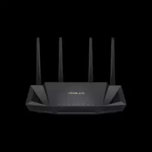 Image of RT-AX58U - RJ-45 - Dual Band (2.4 GHz / 5 GHz) - WiFi 6 (802.11ax) - 2402 Mbps - 802.11a,802.11b,802.11g,WiFi 4 (802.11n),WiFi 5 (802.11ac),WiFi