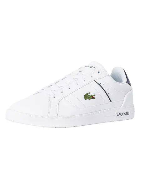 Image of Lacoste White / Navy Pro Leather Trainers White Male 6 191105UK