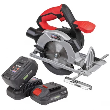Image of Sealey CP20VCSKIT Circular Saw Kit 20V Ø150mm - 2 Batteries