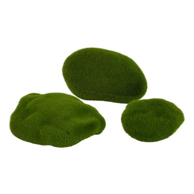 Image of Hill Interiors Faux Moss (Pack Of 3) Green (One Size)