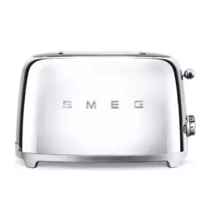 Image of SMEG 50S Retro Style TSF01SSUK 2 Slice Toaster