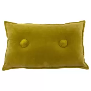 Image of Furn. Bobble Pre-filled Cushion Cotton Ochre