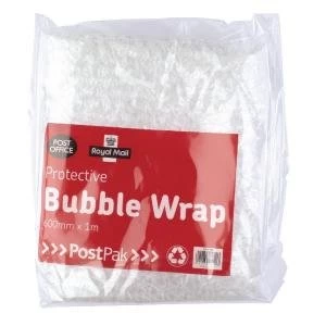 Image of Postpak Protective Bubble Wrap Flat Sheet 600mm x 1m Pack of 6 37728