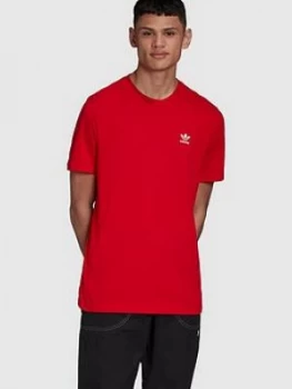 Image of adidas Originals Essential T-Shirt - Red, Size XL, Men