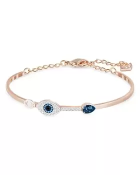 Image of Swarovski Symbolic Evil Eye Bangle Bracelet