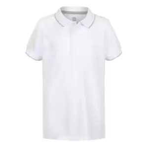 Image of Island Green Golf Polo Shirt Junior - White