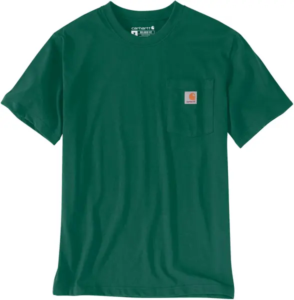 Image of Carhartt Workwear Pocket T-Shirt, green, Size S