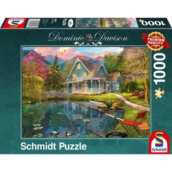 Image of Dominic Davison: Lakeside Retirement Home Jigsaw Puzzle - 1000 Pieces
