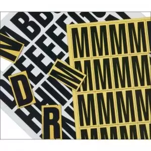 Image of Magnetic Number Set - 39mm Yellow