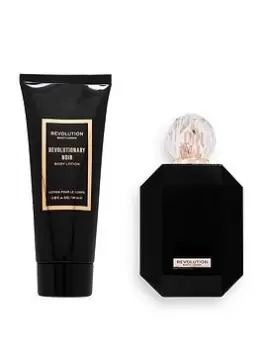 Image of Revolution Beauty London Revolution Revolutionary Noir Eau de Toilette & Body Lotion Gift Set, One Colour, Women