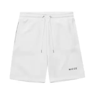 Image of Nicce Original Logo Jogger Shorts - White