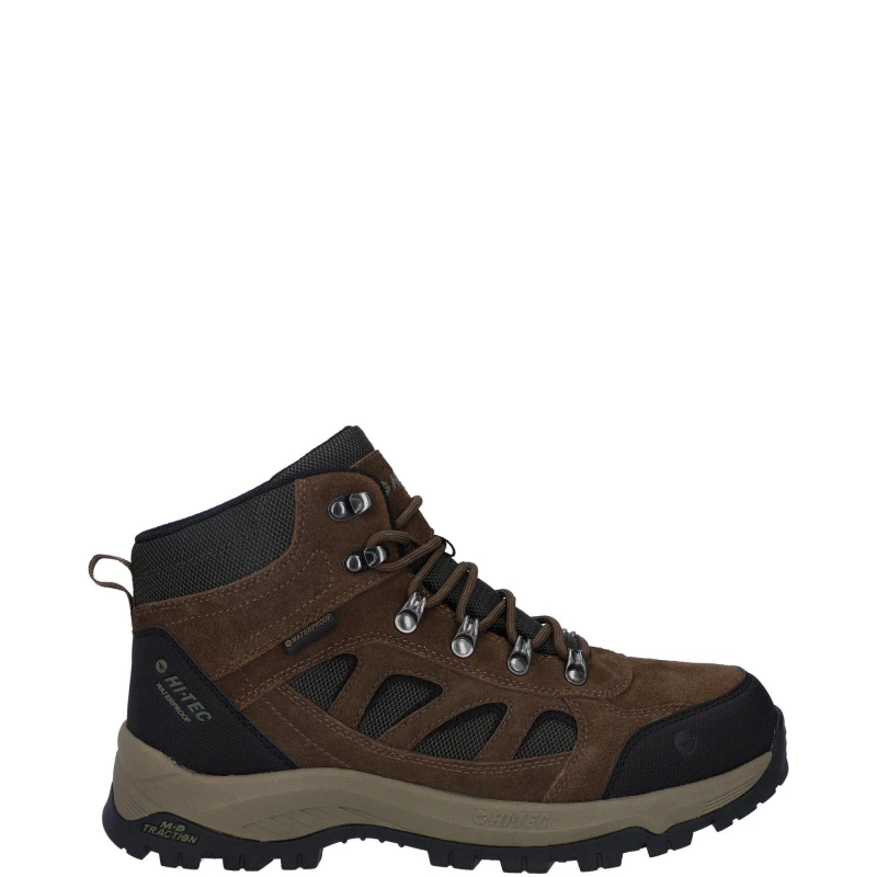 Image of Hi Tec Mens Bandera Expedition Hi Walking Boots UK Size 13 (EU 47) Smokey Brown Khaki HIT171-BROKHA-13