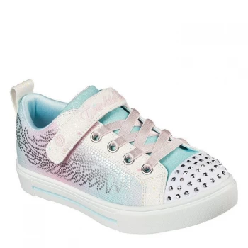 Image of Skechers Twinkle Toes Trainers Infant Girls - White/Multi