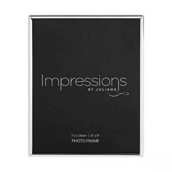 Image of 6" x 8" - Impressions Thin Silver Plated Photo Frame