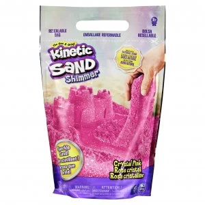 Image of Kinetic Sand 2 lb Glitter Sand Pink