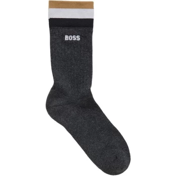 Image of Boss QS Rib Stripe Socks - Black
