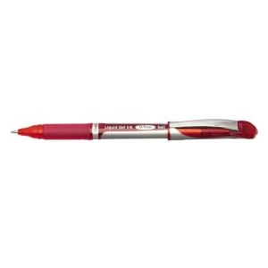 Image of Original Pentel Energel XM Metal Tip Rollerball Pen 0.7mm Red