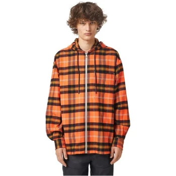Image of Diesel S-Haig ZT Hood S14 - Orange Chk 34H