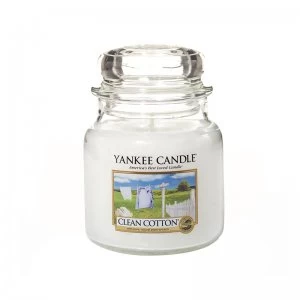 Image of Yankee Candle Clean Cotton Scented Candle 411g