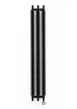 Image of Terma Ribbon Vertical Designer Radiator, Heban Black (W)290mm (H)1800mm