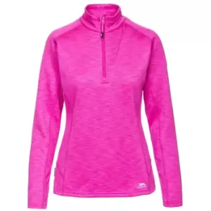 Image of Trespass Womens/Ladies Fairford Fleece Top (XXS) (Pink Glow Marl)