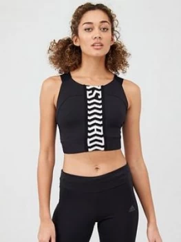 Image of Adidas Tko Crop Top - Black