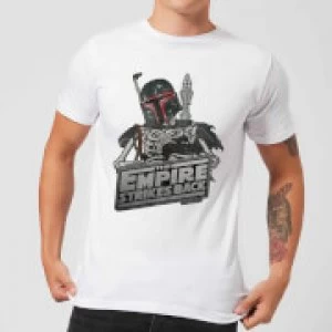 Image of Star Wars Boba Fett Skeleton Mens T-Shirt - White - M