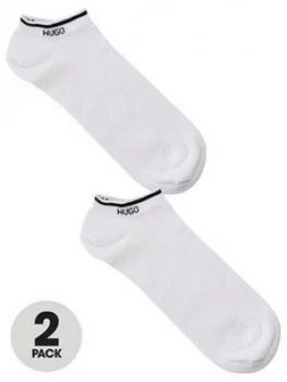 Image of Hugo Boss 2 Pack Trainer Socks White 100