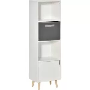Image of HOMCOM 3 Tier White Bookshelf