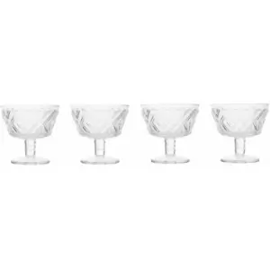 Image of Set of Four Fleur Desert Dishes - Premier Housewares