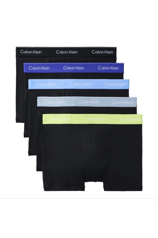 Image of Calvin Klein Mens Relaxed Fit Trunk 5Pk Black Size: Medium Black Male M