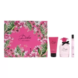 Image of Dolce & Gabbana Dolce Lily Gift Set 75ml Eau de Toilette + 10ml Eau de Toilette + 50ml Body Lotion