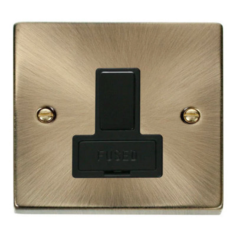 Image of SE Home Antique Brass 13A Fused Connection Unit Switched Gold unisex