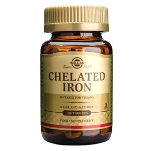 Image of Solgar Chelated Iron Tablets 100 tablets